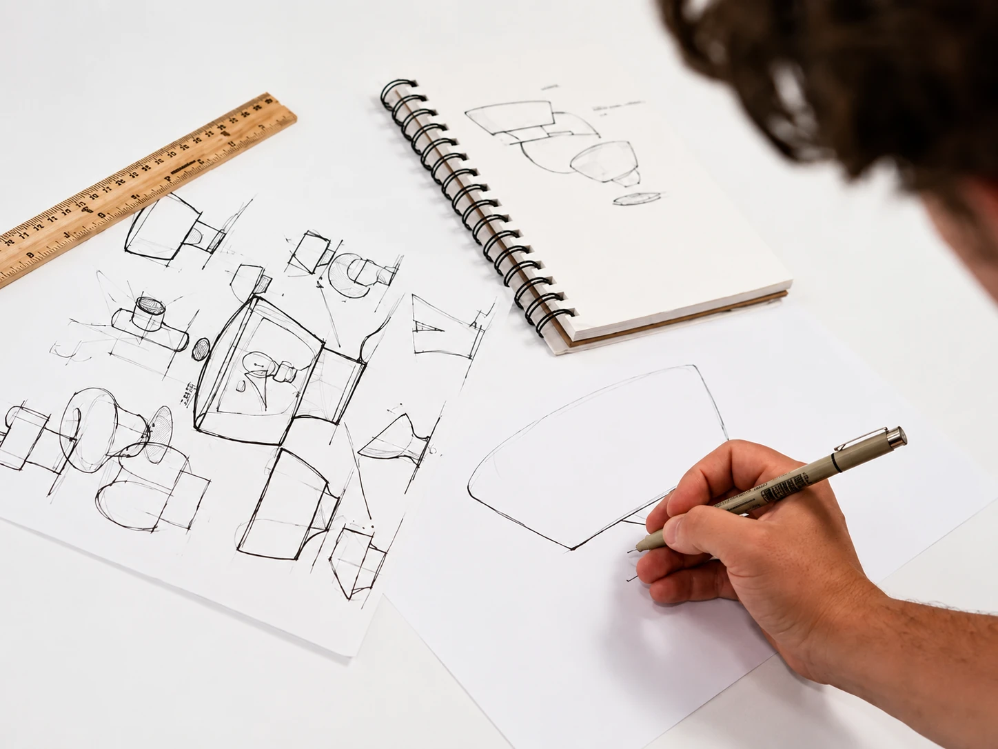 Sketching and Ideation at the 52 Launch product design studio